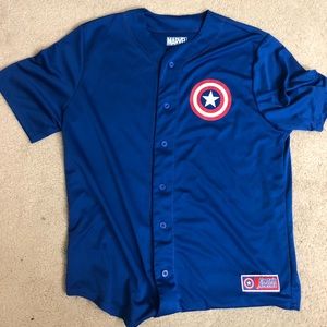 Captain America baseball jersey